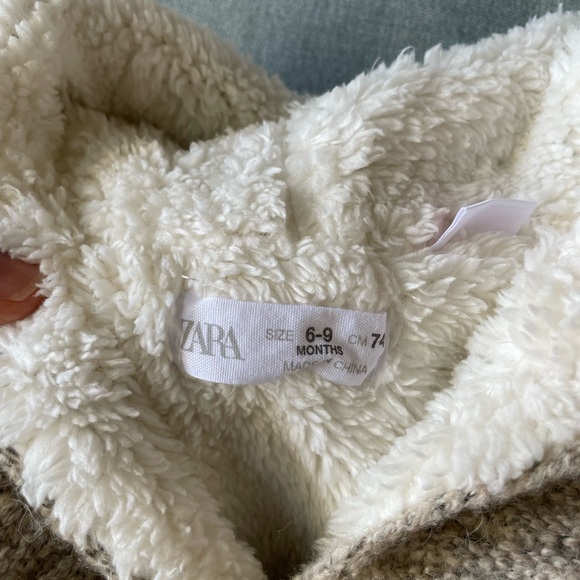 Zara Sherpa Knit Hooded Cardigan - Picture 2 of 3
